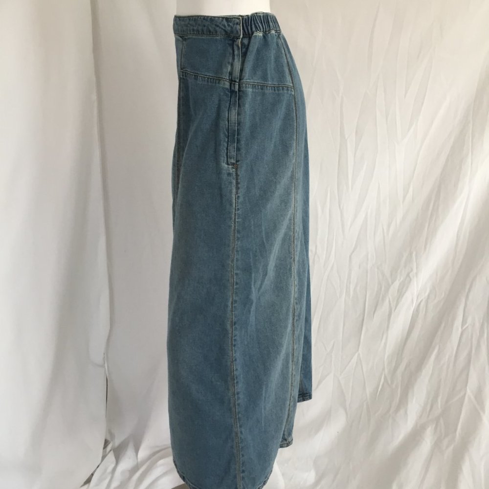 Soft Surroundings Skirt Denim Midi - Picture 2 of 8